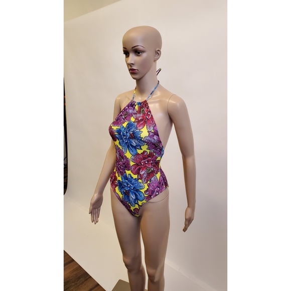 ASOS one piece swimsuit floral - Picture 2 of 4